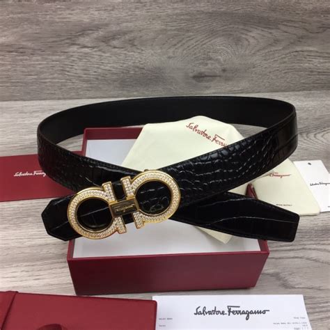 fake black and gold ferragamo belt